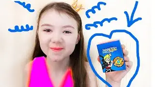 Настя открывает игрушку из Хэппи Мил Бейблейд Берст Новые игрушки для детей видео распаковка