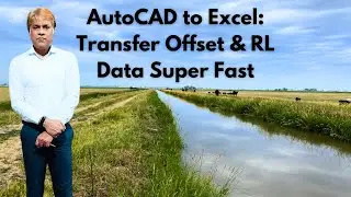 AutoCAD to Excel: Transfer Offset & RL Data Super Fast