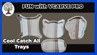 Designing and Cutting Catch All Trays / Drop Trays. Part 1 - Experiments with VCarve Pro