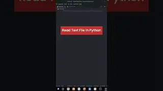 Read Text File Using Python...#mrsolodev #coding #ytshort #youtubeshorts #python