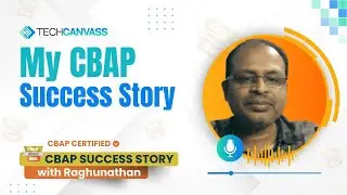 My CBAP Success Story - Raghunathan | Techcanvass