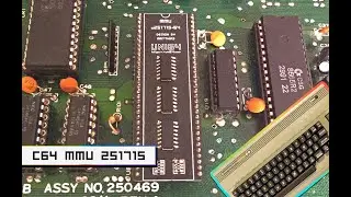 C64 MMU Replica: u251715+64, Showcase with old 250469 Board