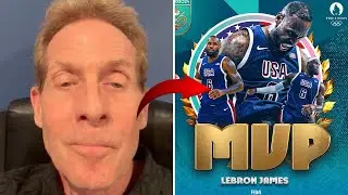Skip Bayless TAKES SHOTS At LeBron MVP As Team USA Wins Gold at 2024 Paris Olympics!