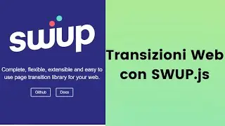 Creare transizioni javascript con swup.js
