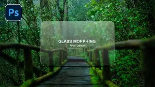 Glass Morphing in Photoshop Tutorial #photoshop