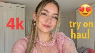 4K Fashion Micro Bikini Try-On Haul | Transparent Lingerie & See-through Dresses With Me 
