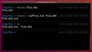 Create temp files and directories with mktemp in Linux