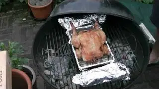 How to BBQ a whole roast chicken