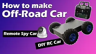 How to make a off-road Car | DIY RC Car | Spy Car with Remote by CreativeNKS