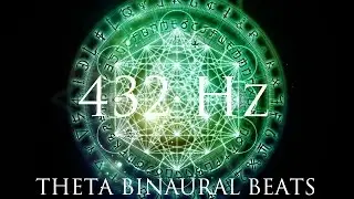 DEEP Theta Binaural Beats ➤ LET GO of Fear, Overthinking & Worries ➤ 432Hz Deep Relaxation