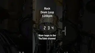 Rock Drum Backing Track - 120bpm 