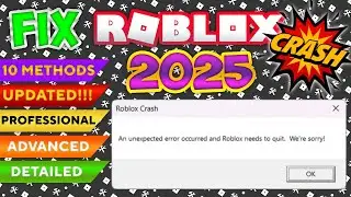 FIX ROBLOX (AN UNEXPECTED ERROR HAS OCCURED) 2025 ORIGINAL UDPATED