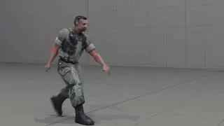 Gysgt. Marcus Stacker from Halo CE Does a Funny Walk #shorts