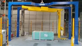 Консольный палетообмотувач для гіпсокартонних плит | великогабаритне пакування в стрейч плівку