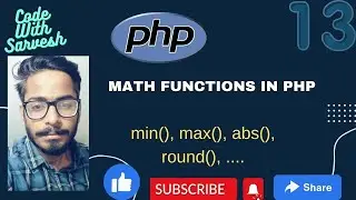 Math Functions in PHP | PHP Tutorial in Hindi | CodeWithSarvesh