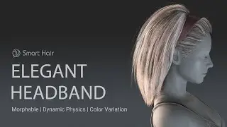 CC3/CC4-iClone7/iClone8 - Elegant Headband Hairstyle