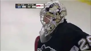Marc Andre Fleury Incredible Save on Nielsen 4/8/2010