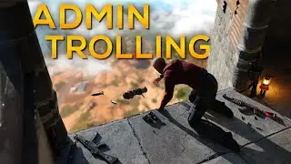 SCARING PLAYERS by PLACING THEIR BASE in the SKY! - Rust Admin Trolling
