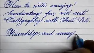 Cursive hand writing | How to write neat cursive handwriting | Mazic Writer