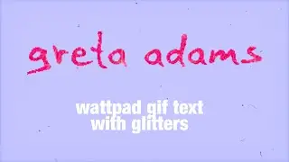 glittered text as gif —online image editor