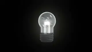 Bulb Modeling And  Animation in Blender