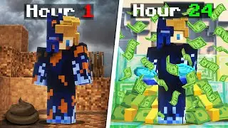 24 Hours To Get 100 Million On DonutSMP