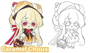 How to draw Caramel Choux | Cookie Run Kingdom
