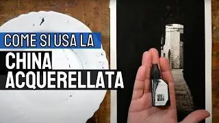 Come si usa la china acquerellata - confronto con l'acquerello