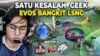 SATU KESALAHAN MENGUBAH NASIB GEEKFAM! EVOS VS GEEKFAM MATCH 4 MPL S13