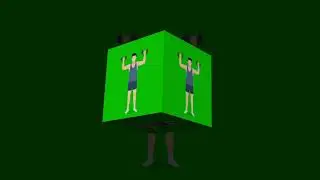Male workout green screen video.