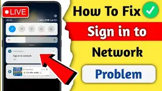 how to solve sign into network problem | sign in to network problem Fix