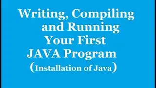 How to execute First Java program in CMD | How to execute First Java program in Eclipse