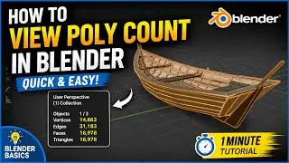 How to View Poly Count in Blender (Quick & Easy) | Blender Basics