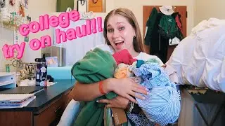 college try on clothing haul!!
