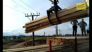 Как работает урал фискар (гидроманипулятор) / How does Ural Fiskars (hydraulic crane).avi