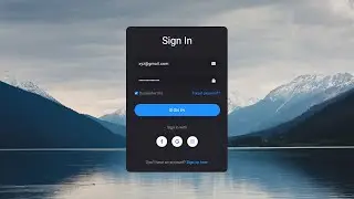 How To Create Login Form Using HTML and CSS | Sign In Form