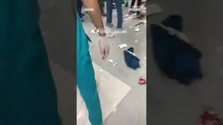 The aftermath of a deadly explosion at a hospital in Gaza