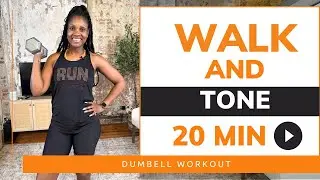 20 Minute Walk and Tone Dumbell Workout | Moore2Health