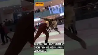 With a world-class ski professional 🔥🔥⛸⛸ مع محترفه متزلجة عالمية المستوى 
