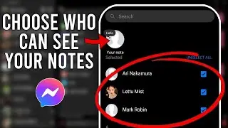 How to Customize Who can See Your Messenger Notes - Quick Tutorial (2024)