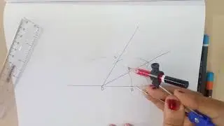 Construct 15° angle, by angle bisecting method