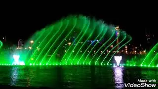Musical and Colorful Fountain show at Al-Shaheed park - Kuwait