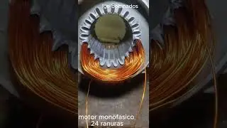 aprenda bobinar mot monofasico especial 24 ranur  #mantenimientoelectrico #electric