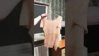 Футболки вязаные спицами на лето. Вязание своими руками.