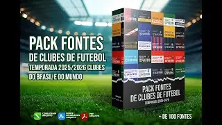 Pack de fontes Clubes de Futebol - 2025