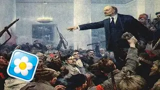 Октябрьская революция, но под тему Погони из смешариков