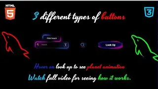 3 Unique Button Hover Effects Using HTML and CSS