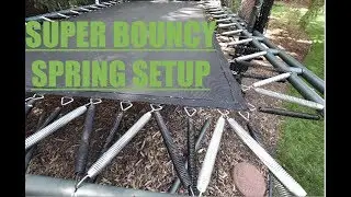 BACKYARD TRAMPOLINE AS BOUNCY AS A EURO TRAMP!?!? // Changing the spring setup (again)