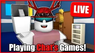 TAKING ROBLOX GAME REQUESTS FROM CHAT!! | Playing Roblox and Chatting