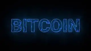 After Effect (Bitcoin) Text Animation - Windy Effect ( Saber Effect in Bitcoin)